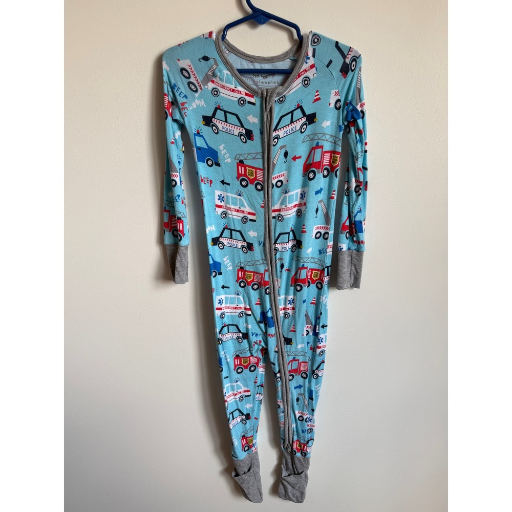 Little Sleepies To The Rescue Bamboo Zippy 3T